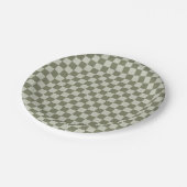 Assiettes En Carton Panneau de configuration Sage Green (Angle)