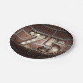 Assiettes En Carton Panneau de marquise du 75e anniversaire sur mur de (Angle)