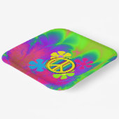 Assiettes En Carton Panneau de paix (Angulaire)