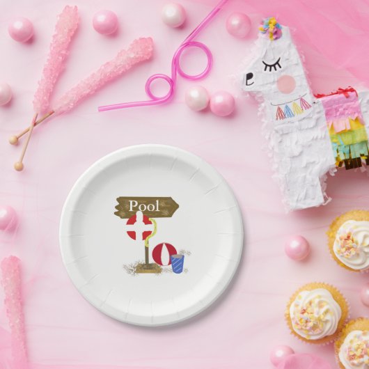 Assiettes En Carton Panneau Pool (Fête)