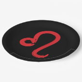 Assiettes En Carton Panneau rouge LEO Zodiac Juillet Août Anniversaire (Angle)