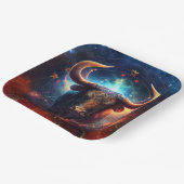Assiettes En Carton Panneau Zodiaque Taurus Design d'aquarelle (Angulaire)