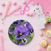Assiettes En Carton panneaux violets (Fête)