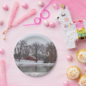 Assiettes En Carton Pano de la ferme d'hiver (Fête)