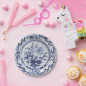 Assiettes En Carton Pantalon d'oignon chinoiserie bleu blanc (Fête)