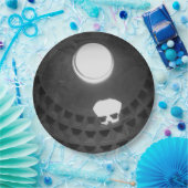 Assiettes En Carton Panthéon Crâne clair Rome Italie Noir et Blanc (Fête)