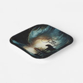 Assiettes En Carton Panthère noire reflétée dans l'eau Anniversaire (Angulaire)