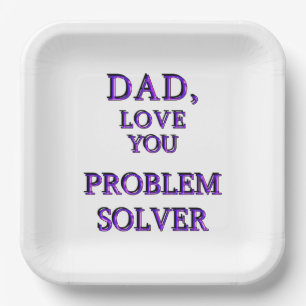 ASSIETTES EN CARTON PAPA, AIME-TOI PROBLEM SOLVER 2