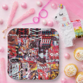 Assiettes En Carton Paper Plate – Fragmented Pulse (Fête)