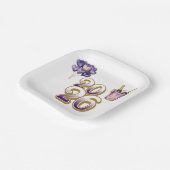 Assiettes En Carton Paper Plate-Happy New Year 2026 Tableware Set (Angulaire)