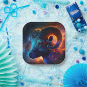 Assiettes En Carton Paper Plate of Aries Zodiac Star Sign (Fête)