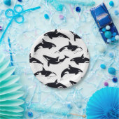 Assiettes En Carton paper plate orca (Fête)