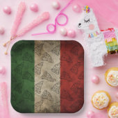 Assiettes En Carton Paper Plate with Italian theme (Fête)