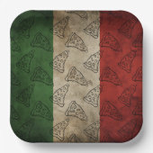 Assiettes En Carton Paper Plate with Italian theme (Recto)