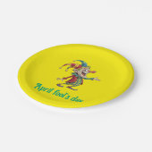 Assiettes En Carton Paper Plates, April fool's Day Clown  (Angle)