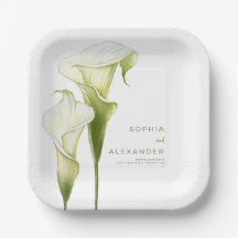 Paper Plates for a Modern Wedding.