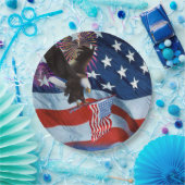 Assiettes En Carton Paper Plates/Independence Day (Fête)