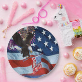 Assiettes En Carton Paper Plates/Independence Day (Fête)