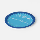 Assiettes En Carton Papier bleu picador Plaque en papier (Angle)