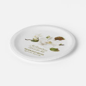 Assiettes En Carton Papier commémoratif des funérailles de Magnolia (Angle)