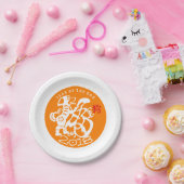 Assiettes En Carton Papier de chien coupé Chine Nouvel An 2018 Plaque  (Fête)