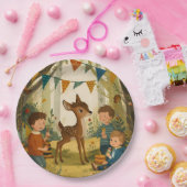 Assiettes En Carton Papier de fête d'anniversaire de la petite forêt d (Fête)