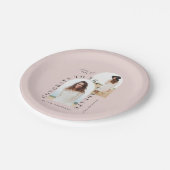 Assiettes En Carton Papier de graduation géométrique multiphoto modern (Angle)