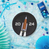 Assiettes En Carton Papier de la partie de graduation de la fusée spat (Fête)