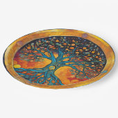 Assiettes En Carton Papier de l'Arbre de vie (Angle)