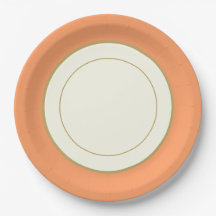 Papier de Parti à la Chine Plate Rimmed