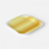 Assiettes En Carton Papier Modèle Faux Gold tendance élégant (Angulaire)