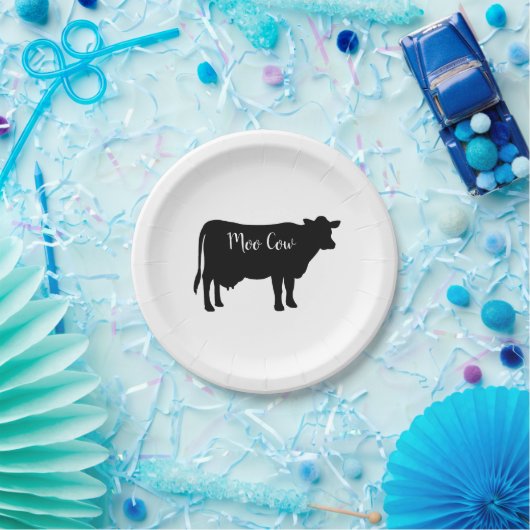 Assiettes En Carton Papier Moo Cow Barnyard Party (Fête)