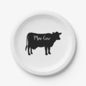 Assiettes En Carton Papier Moo Cow Barnyard Party (Devant)