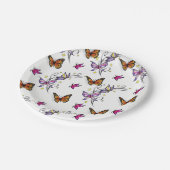 Assiettes En Carton Papier papillon (Angle)