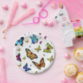 Assiettes En Carton Papier papillon (Fête)