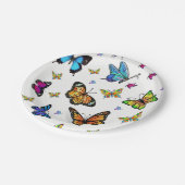 Assiettes En Carton Papier papillon (Angle)