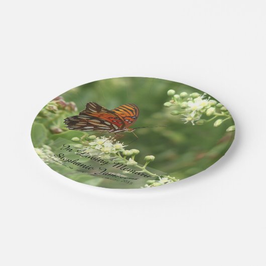 Assiettes En Carton Papier papillon, Plaques de papier de service comm (Angle)