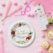 Assiettes En Carton Papier papillon Quinceanera Plaques en papier Roug (Fête)