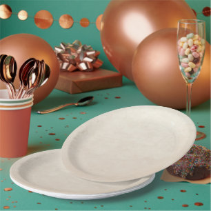 Assiettes En Carton Papier peint crème victorien