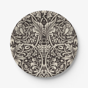 Assiettes En Carton Papier peint floral Narcisse William Morris