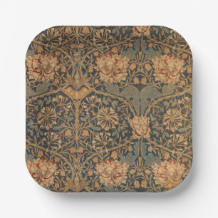 Assiettes En Carton Papier peint riche au chèvrefeuille de William Mor