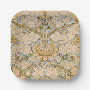 Assiettes En Carton Papier peint vintage St James Acanthus de William