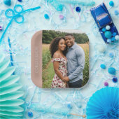 Assiettes En Carton papier photo personnalisé (Fête)