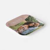 Assiettes En Carton papier photo personnalisé (Angulaire)