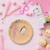 ASSIETTES EN CARTON PAPIER PLAQUE OISEAU JAPONAISE IMPRIMER (Fête)