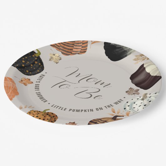Assiettes En Carton Papier pour Baby Shower «Future maman, futur petit (Angle)