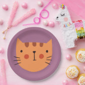 Assiettes En Carton Papier pour enfants d'anniversaire de chat (Fête)
