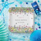 Assiettes En Carton Papier pour la Fête de Mariage Fleur de Champ Papi (Fête)