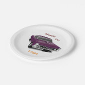 Assiettes En Carton #PapierPlaque #MuscleCar #PapierDesignVoiture (Angle)