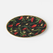 Assiettes En Carton Papiers de Noël (Angle)